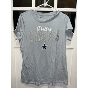 NFL Dallas Cowboys ladies Gray tee Shirt size Large